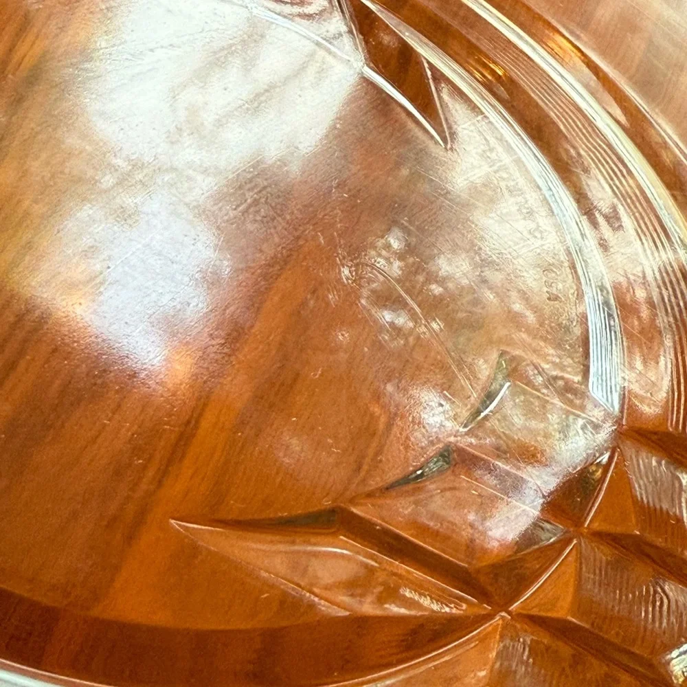 Vintage Luminarc USA Clear Glass Serving Platter